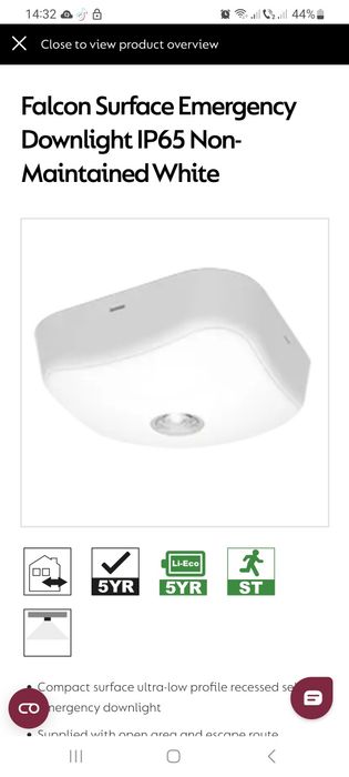 Lumina de urgenta Falcon Led