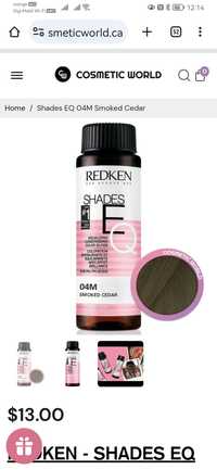 Vopsea de par semi permanenta Redken Shades eq smoked cedar 60ml