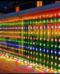 Коледни външни лампички С функция ВАЛЯЩ СНЯГ 3м х 3м многоцветни RGB