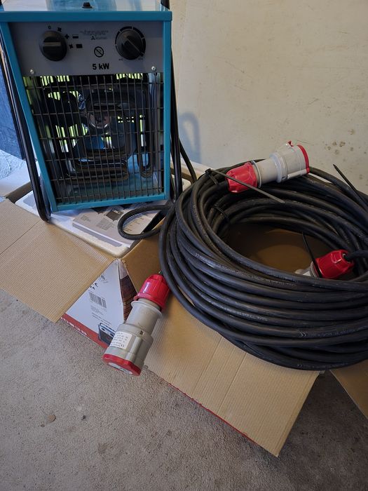 Калорифери трифазни 5кВ + два броя трифазни удължители