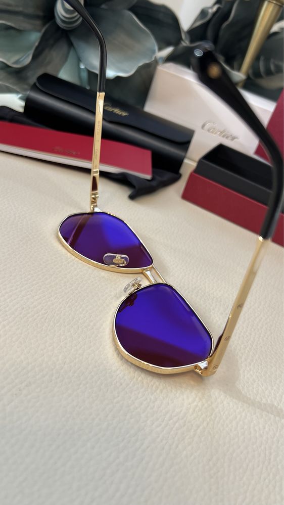 CARTIER CT0461S ochelari de soare noi gold