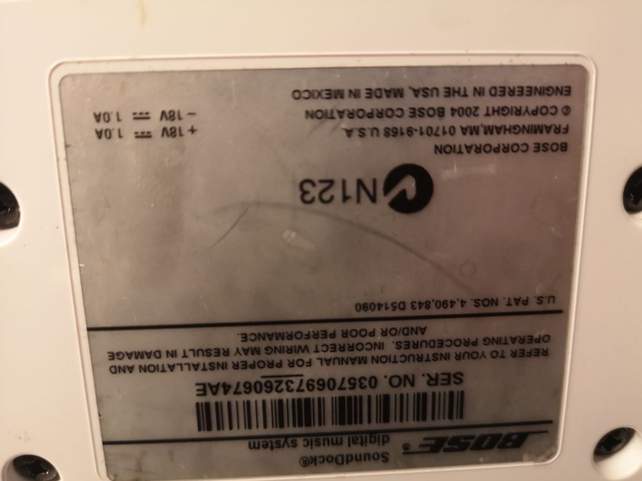 2 boxe bose sound dock