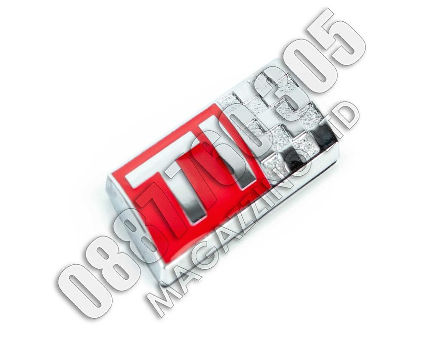 Емблема TI за Алфа Ромео 147 за задния капак метална хром и емайл