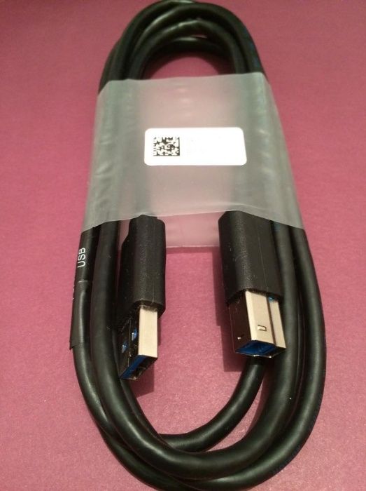 Cablu USB A 3.0 - USB B 3.0, 1,8 metri, negru, Dell - 15 lei buc
