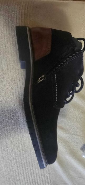 Нови зимни мъжки боти BUGATTI 8373H-4100, ест. велур и кожа, р. 42