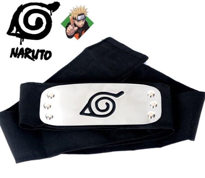 Set 8 accesorii bandana inel colier arme Naruto Shippuden Sasuke Anime