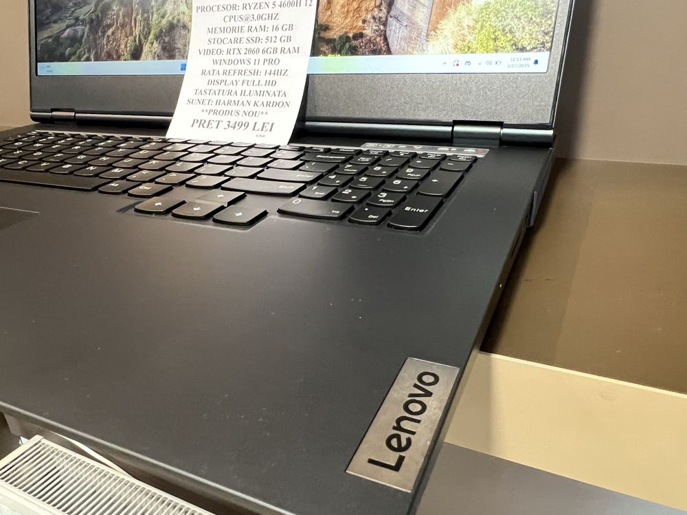 Amanet Royal CB: Laptop Gaming Lenovo Legion Ryzen 5 ssd 16gb ram Rtx