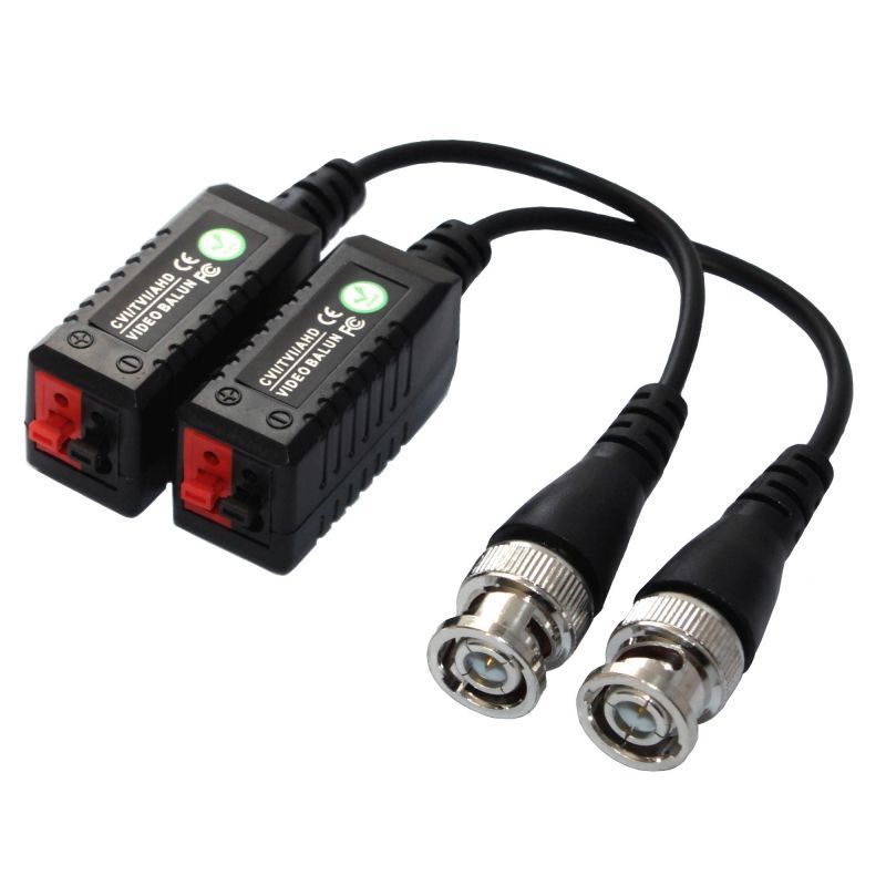 Set video balun pasiv HD cu prindere prin apasare cod 260