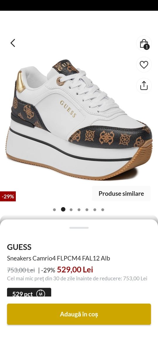 Sneakersi guess  mărimea 36