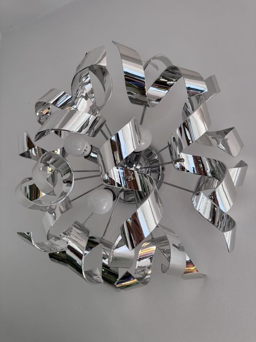 Aplica argintie cu becuri E14