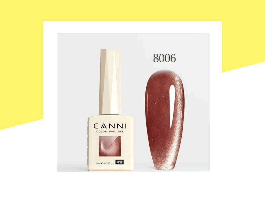 Професионален хипоалергенен гел лак котешко око CANNI - 9 мл.