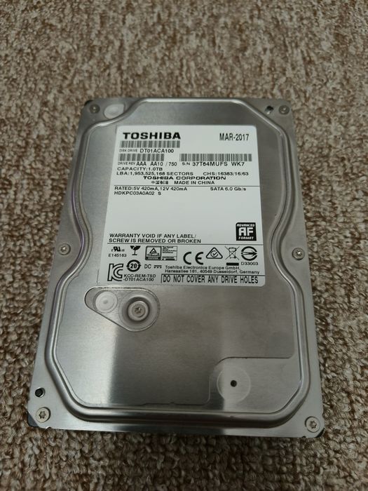 Hdd 1tb Toshiba.