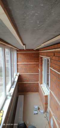 Обшивка балконов лоджий любой сложности установка окон витражей