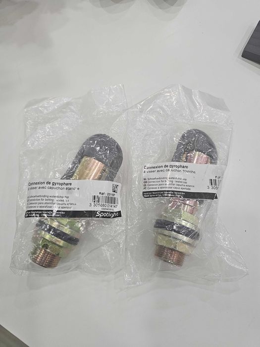 Стойка за сигнална лампа 2 бр, гъвкава DIN основа за трактори и машини