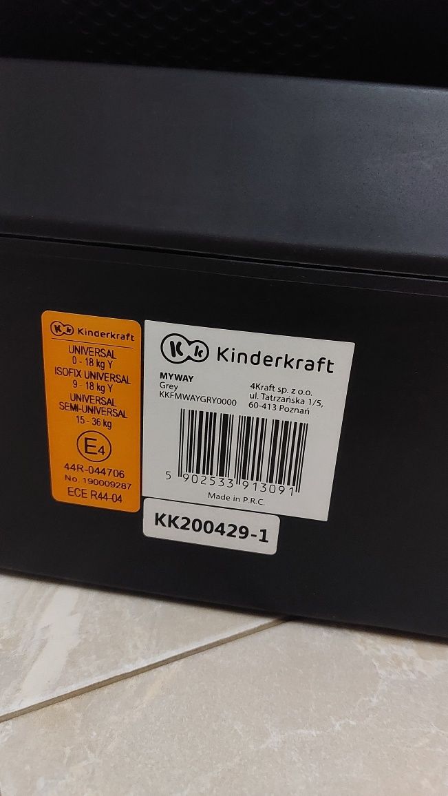 Kinder Kraft 0-36 kg isofix
