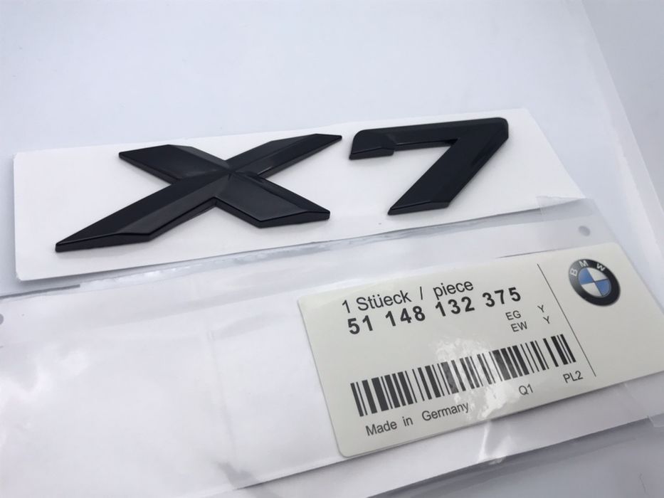 Emblema BMW X7 negru nou