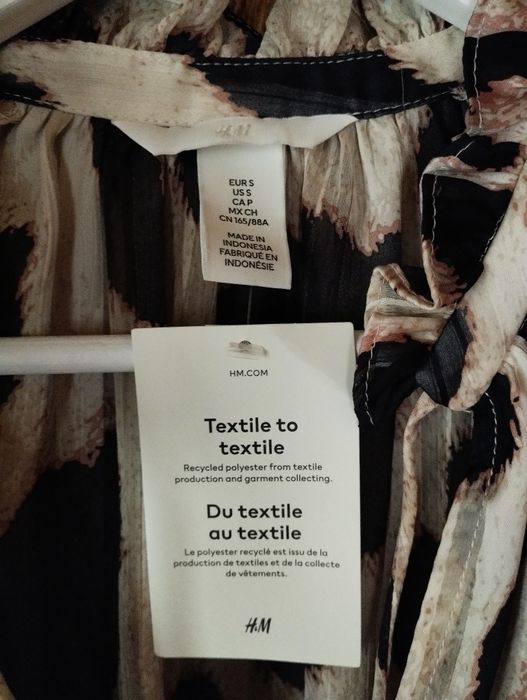 Bluză cu etichetă, H&M