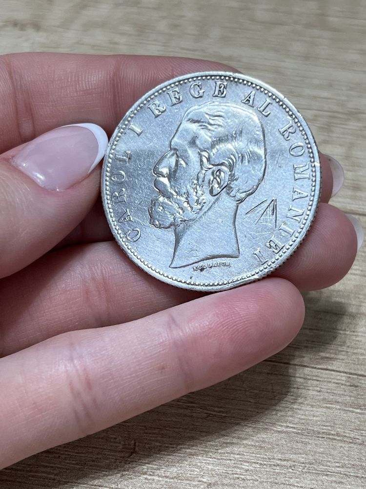 Vand Moneda Originala cu Regele Carol I al Romaniei din anul 1881