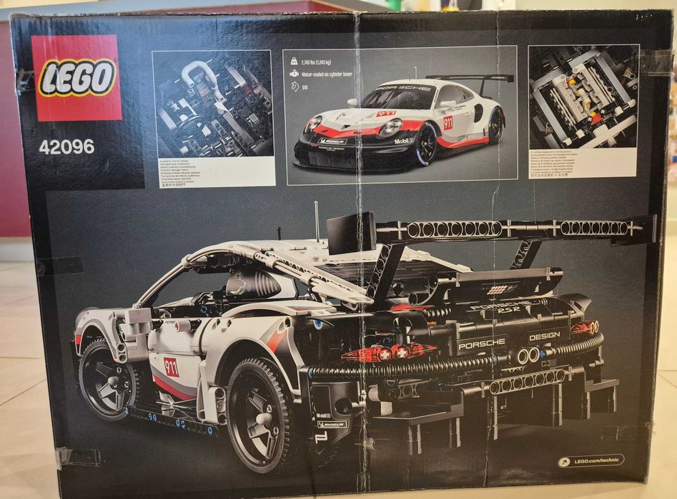 Запечатано LEGO Technic Porsche 911 RSR 42096, 1580 части