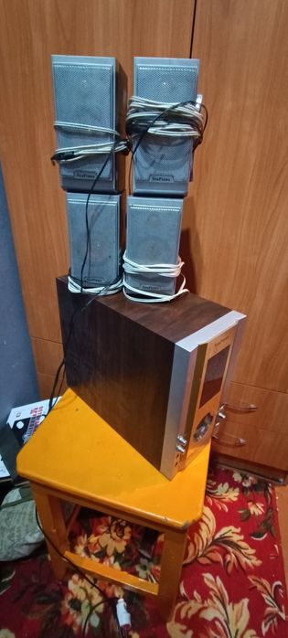 4 колонки с усилителем