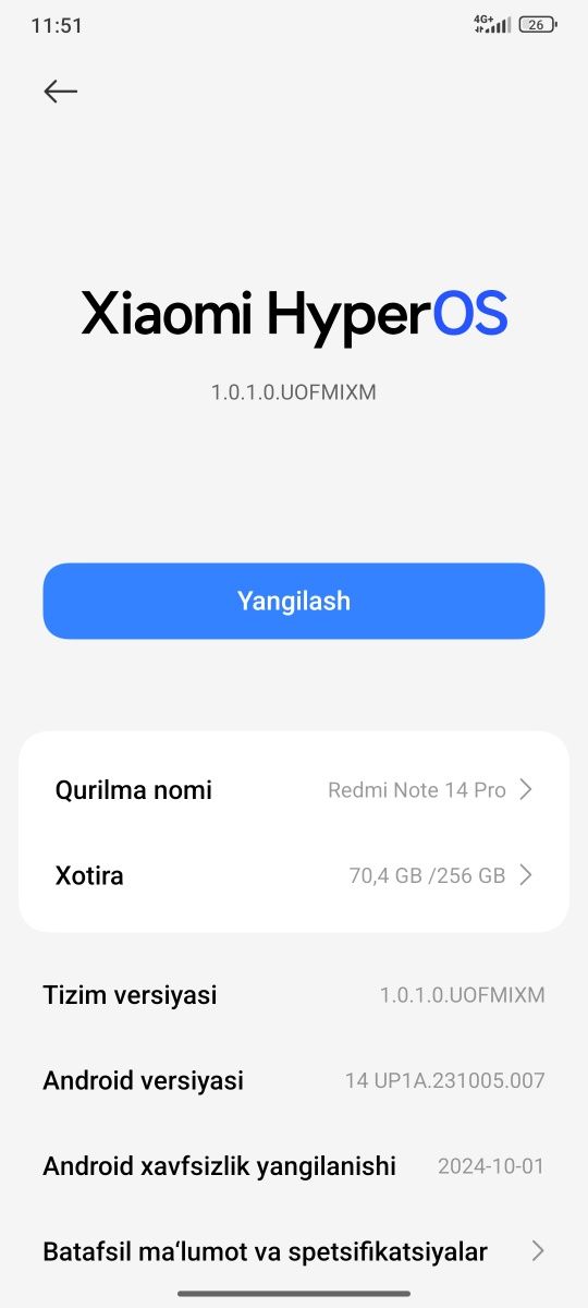 Redmi note 14 pro