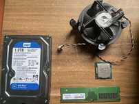 KIT procesor+ram+hdd+cooler stock