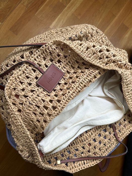 Чанта Манго (Mango) от естествени влакна