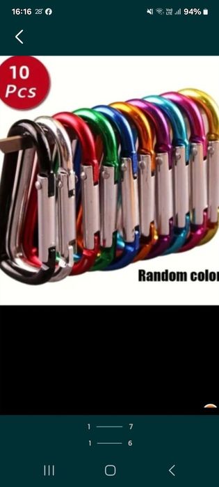 Set carabine aluminiu 10 buc