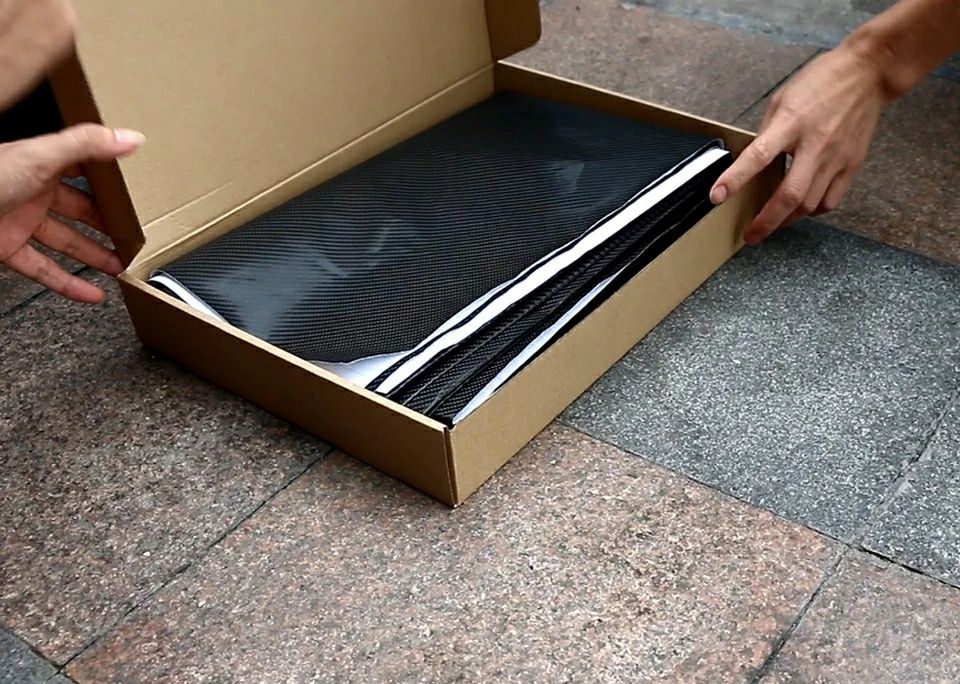 4D Carbon Fiber Vinyl - 152cm*200cm светло сив цвят