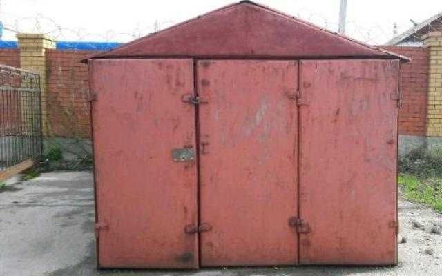 Гараж металлический в разобранном виде