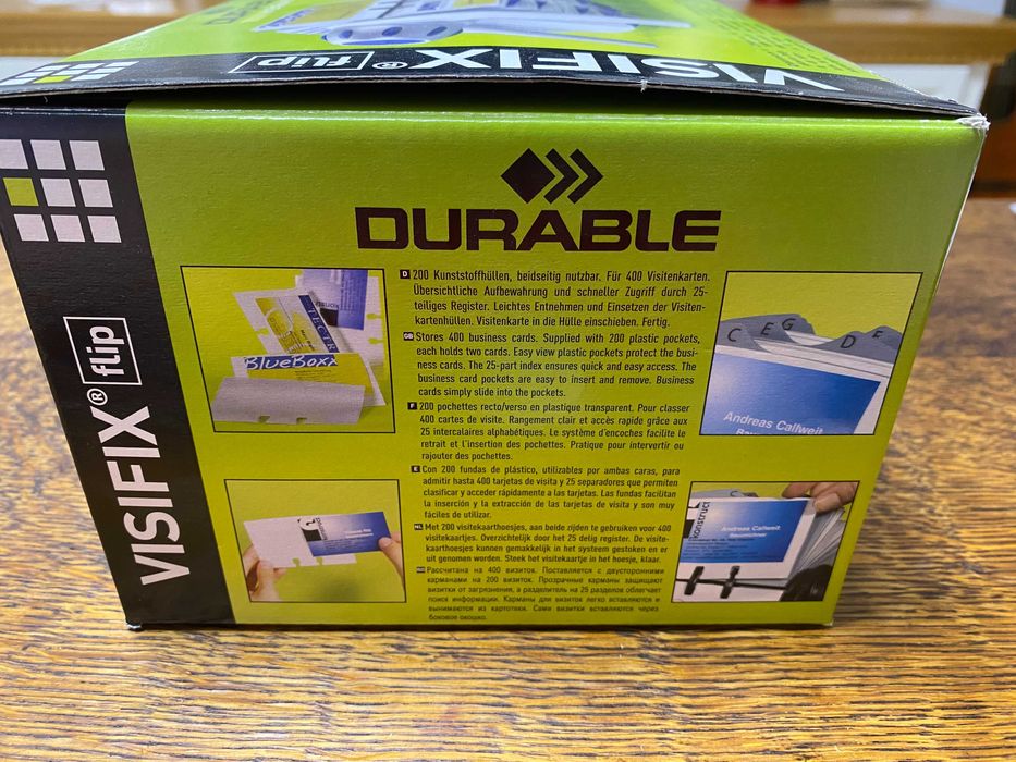 Clasor - suport carti de vizita (400 buc) - DURABLE Visifix Flip