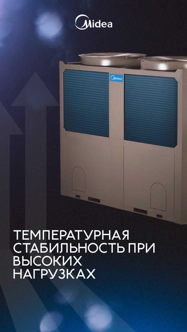 Инверторный чиллер Midea — фанкойлы отопление и охлаждение
