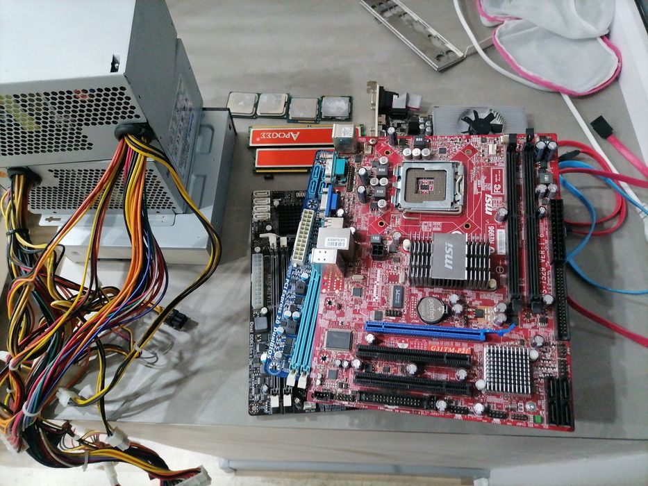 продам комплект разных комплектующих + офисный пк