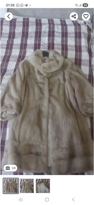 Норковая корткая шуба