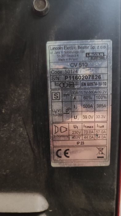 2 броя Lincoln CV510 500 Амперови MIG/MAG с водно охлаждане цена за 2