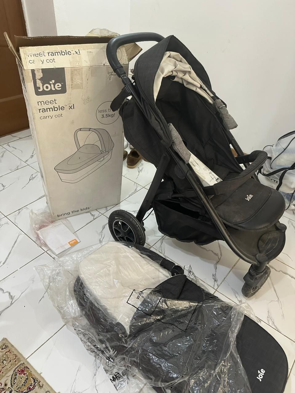 Коляска Joie, 2 в 1, есть каспи Red