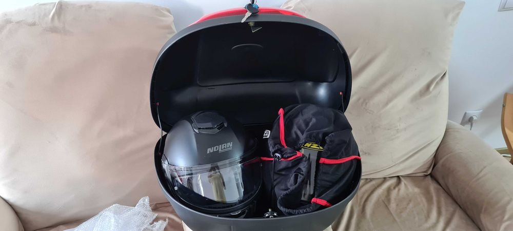 Cutie portbagaj motocicleta 72 l pentru 2 căști