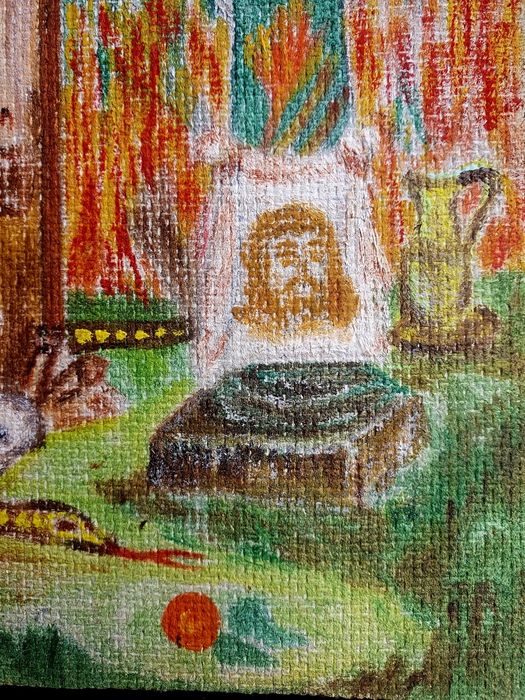 Tablou pictura/ Rama sculptata