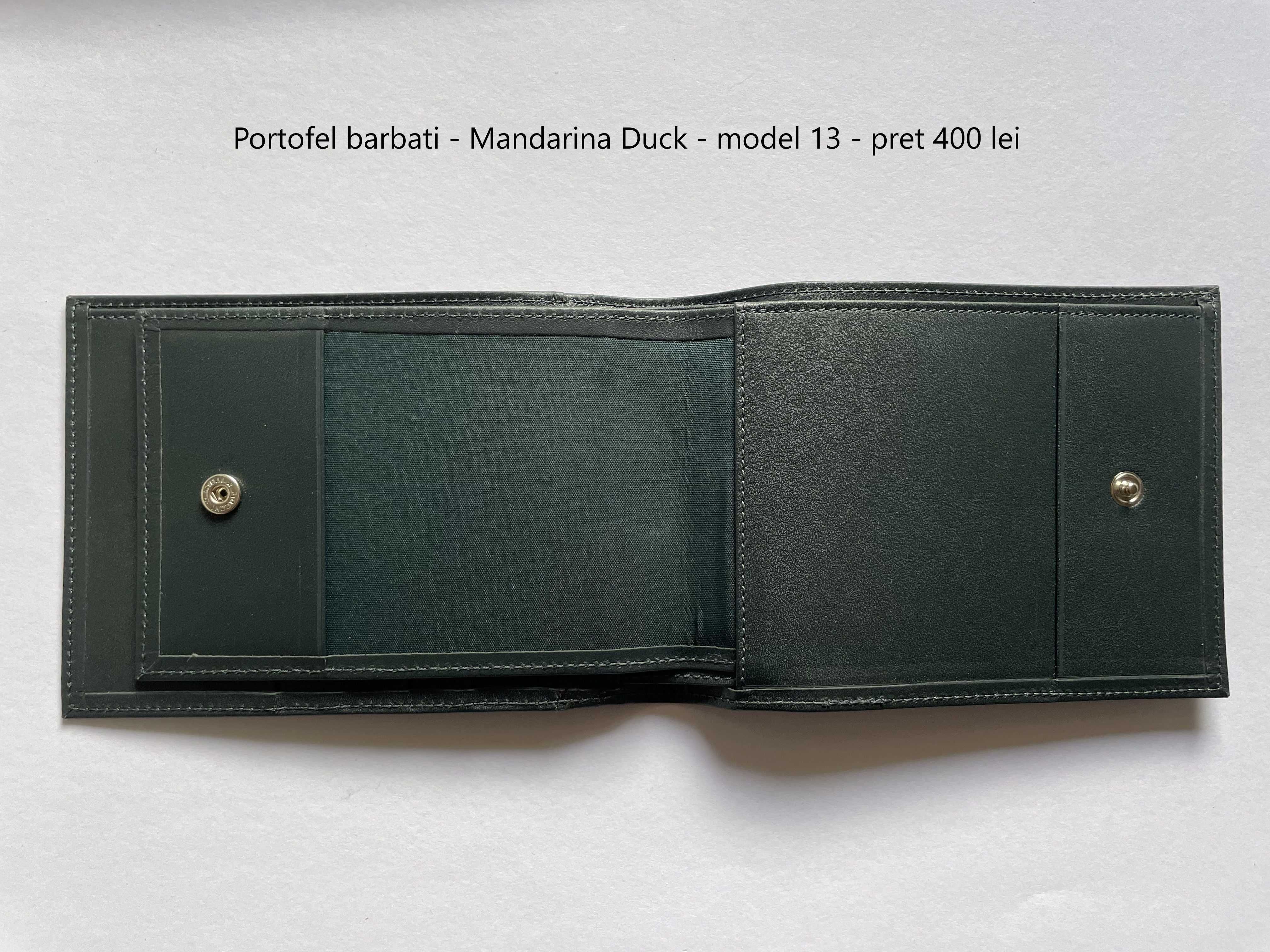 Portofel barbati piele naturala Mandarina Duck - model unicat