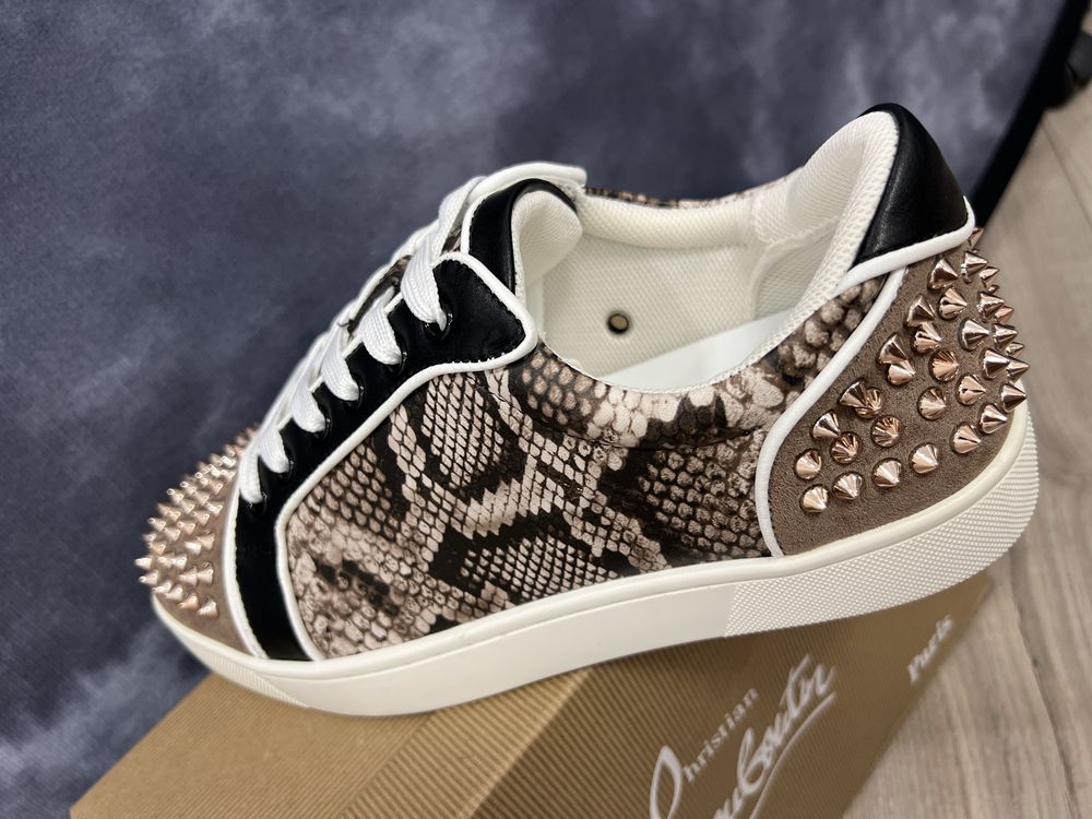 Adidasi Christian Louboutin Premium 2024 -Piele Naturala