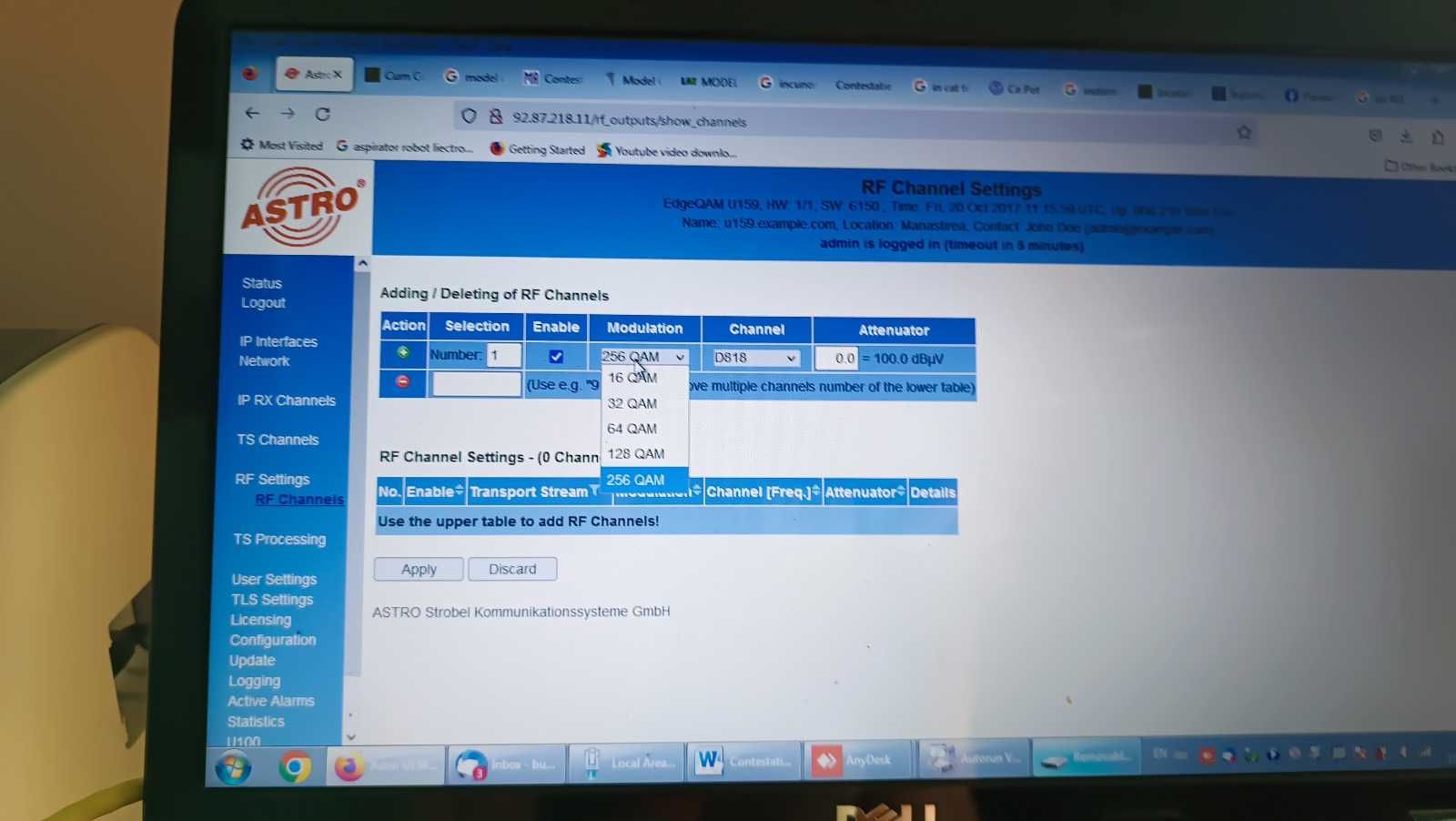 Convertor semnal IP - QAM
