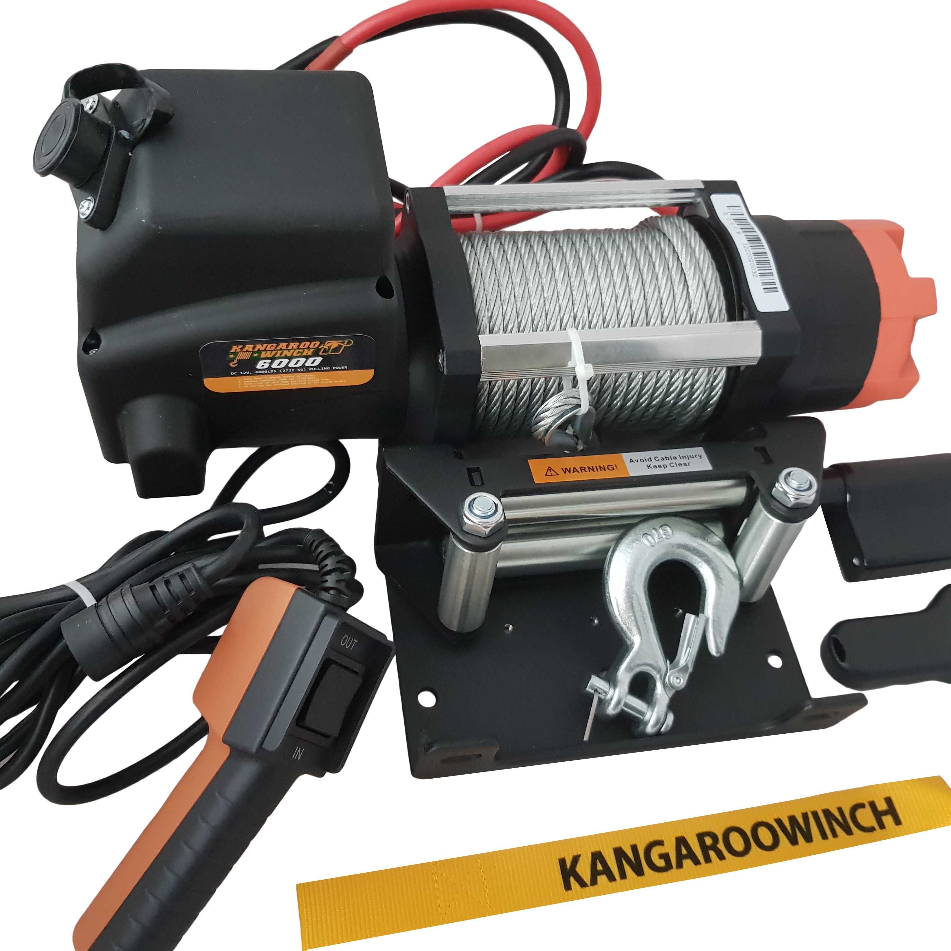 Лебедка KangarooWinch за UTV, малък джип, платформа, K6000lb (2722kg)