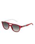 STING, Ochelari de soare cu dungi, Rosu, 47-17-135 Standard