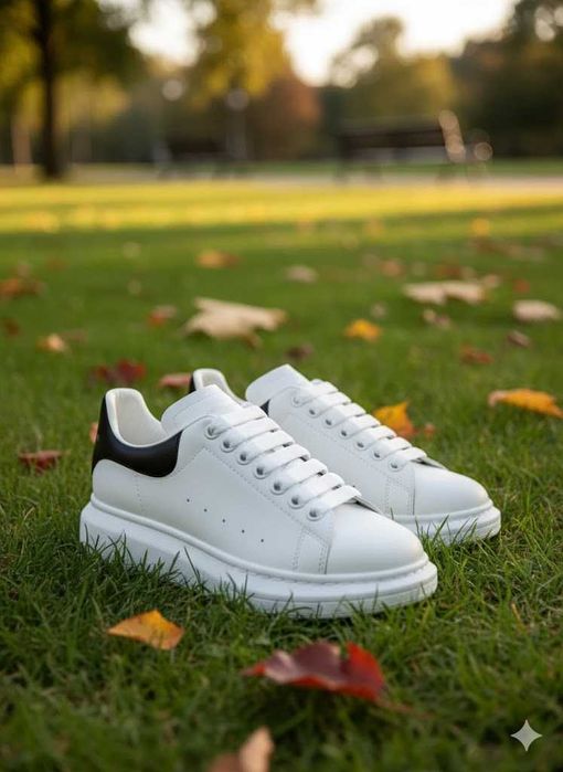 Adidasi Alexander Mc Q u e e n Alb - Adidasi Unisex