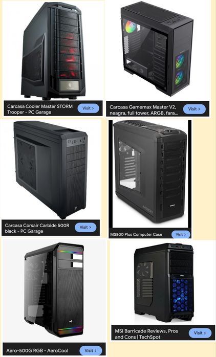 Carcasa pc gaming Aerocool Phanteks Corsair NZXT Seasonic Thermaltake