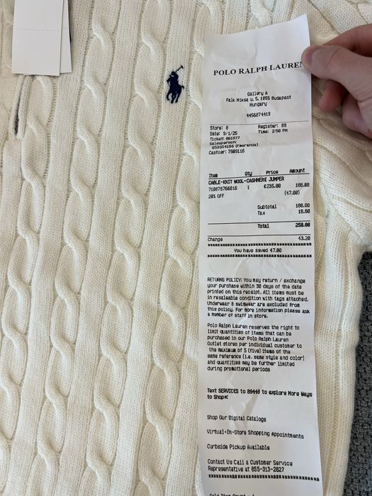 Pulover Ralph Lauren Caşmir