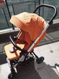 Детска количка Zizito Bianchi (оранжева) швейцарска конструкция