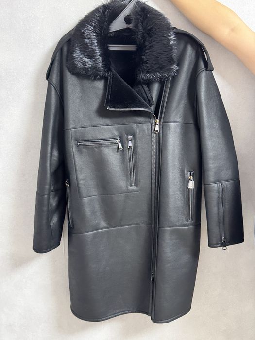 Женская дубленка авиатор