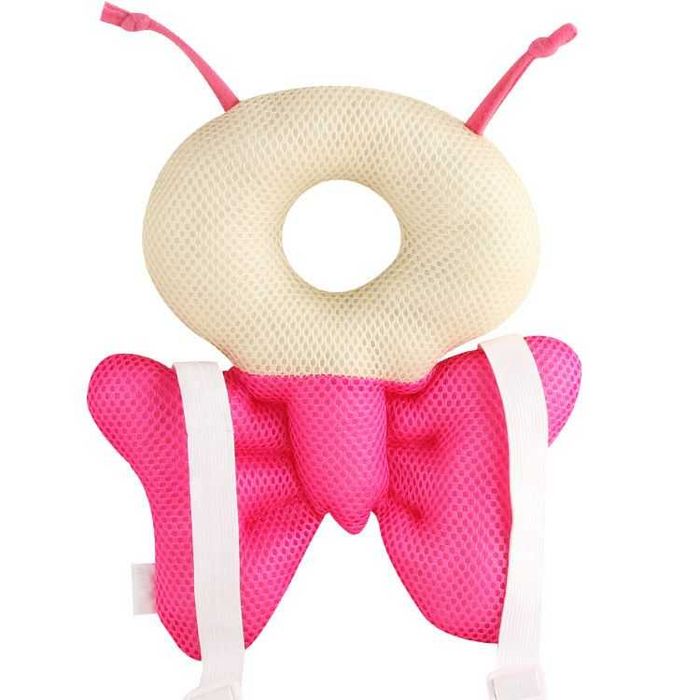 Protector reglabil pentru cap,perna anticadere pentru copii, roz TZ159