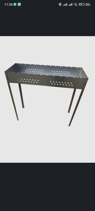 Мангал разборный, стальной, 89*29*89см